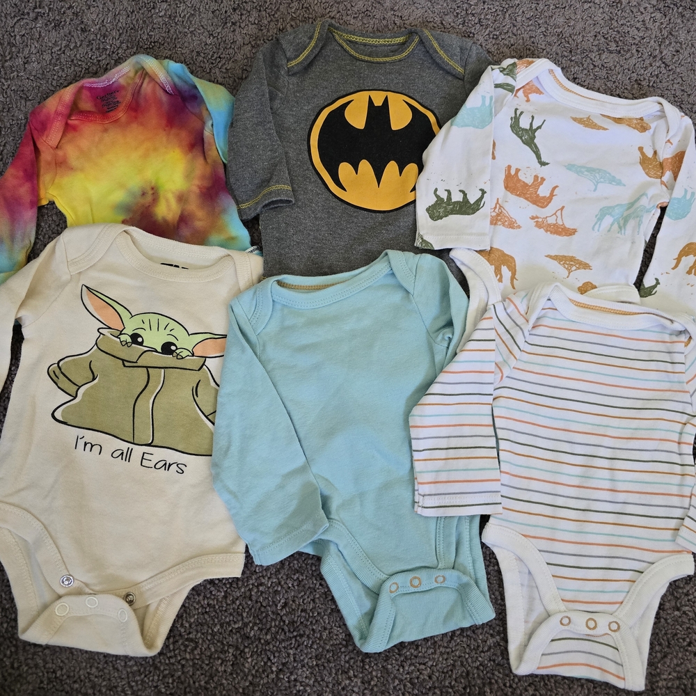 Kids One Piece Bodysuit Set - Assorted Colors